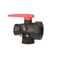 Кран шаровый ARAG 3-х ходовой 1"1/2 затворный